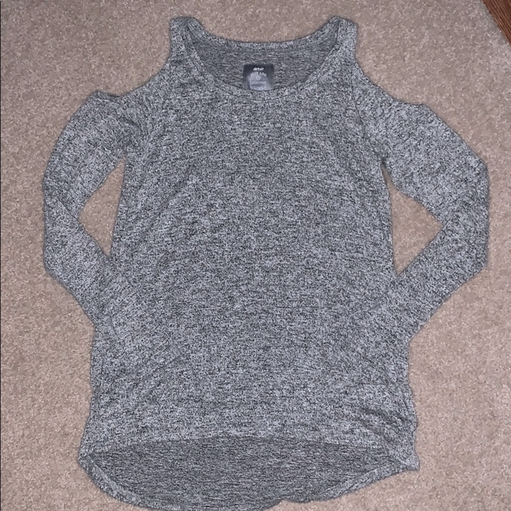 aerie open shoulder sweater
